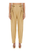 Victoria Beckham Women's Pants Gathered Waist Beige