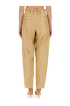 Victoria Beckham Women's Pants Gathered Waist Beige, view 4
