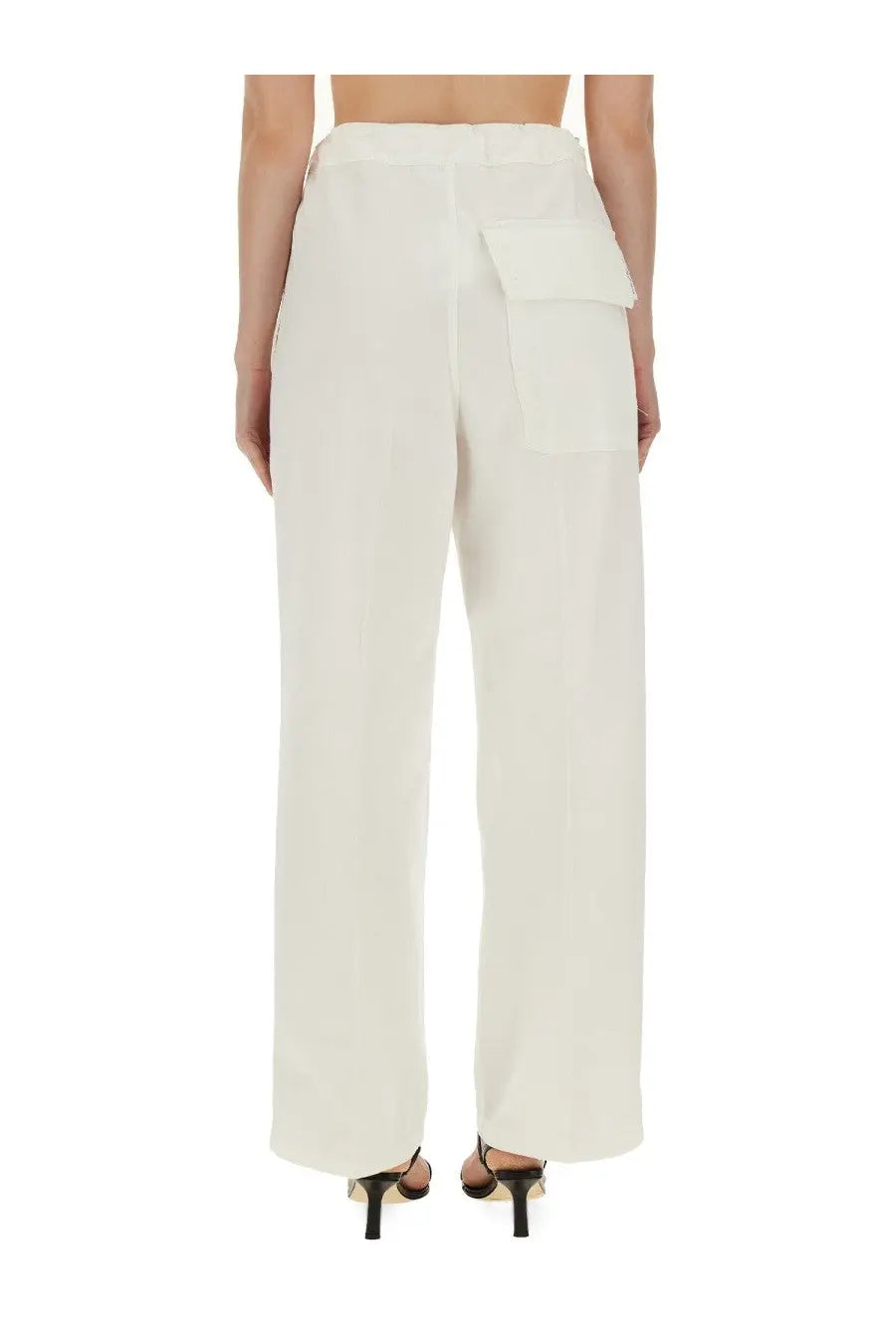 Victoria Beckham Women's Wide Leg Pants White, view 3