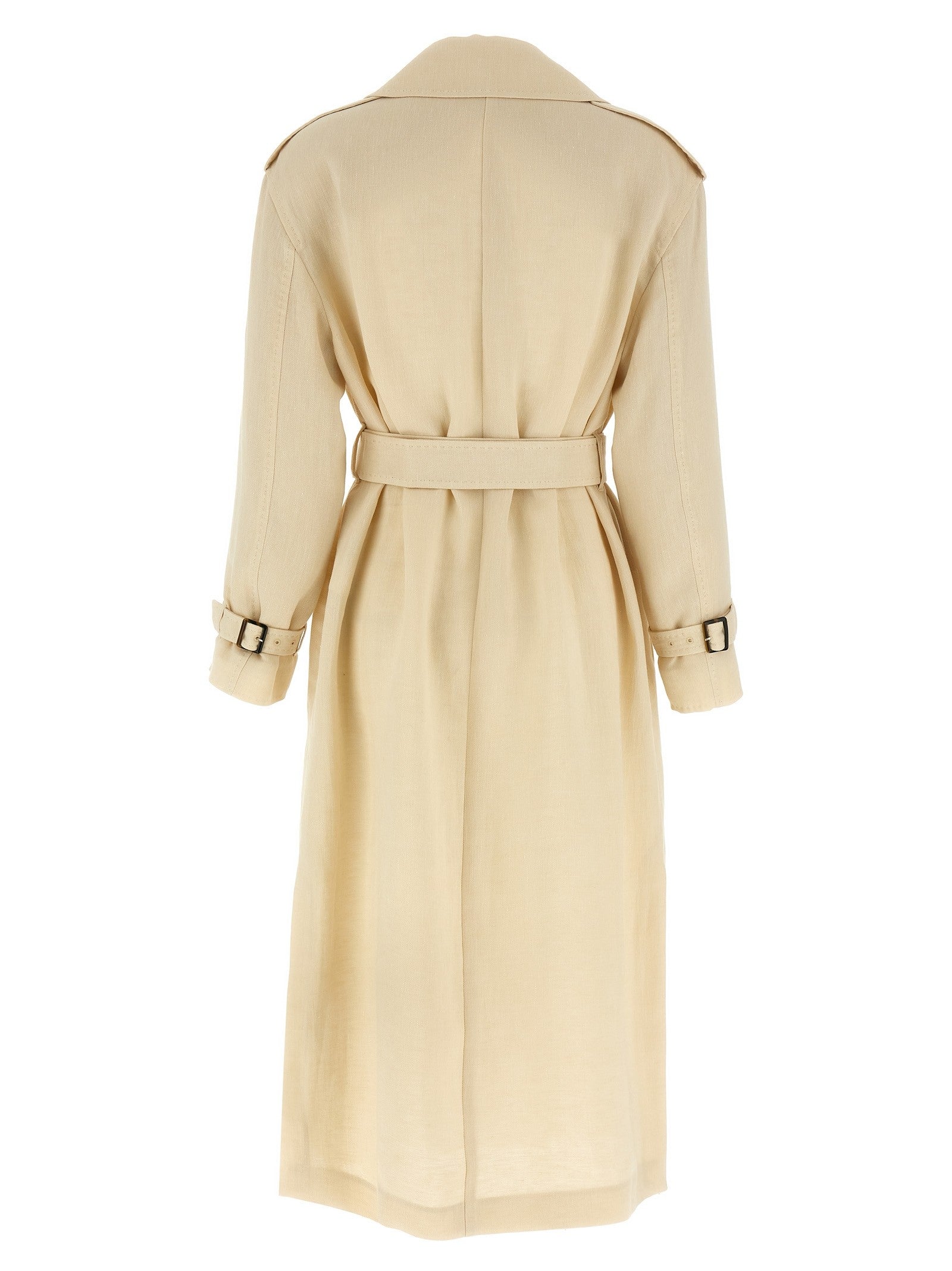 Max Mara Studio Vieste Trench Coat Beige