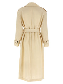 Max Mara Studio Vieste Trench Coat Beige