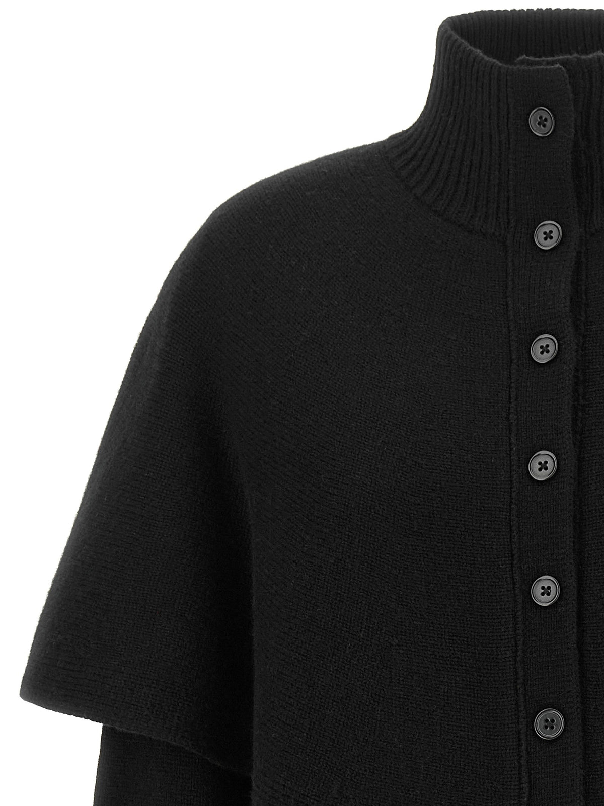 Vince Black Cape Cardigan Black, view 3