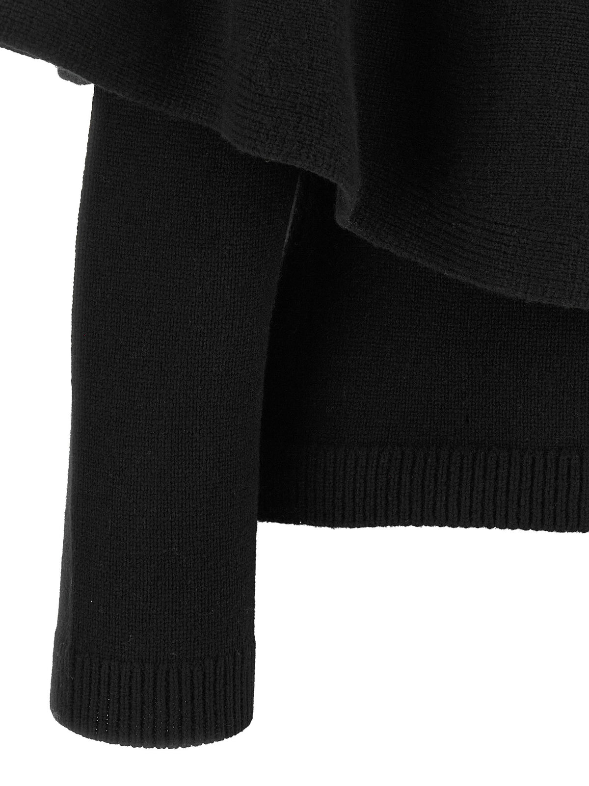 Vince Black Cape Cardigan Black, view 4