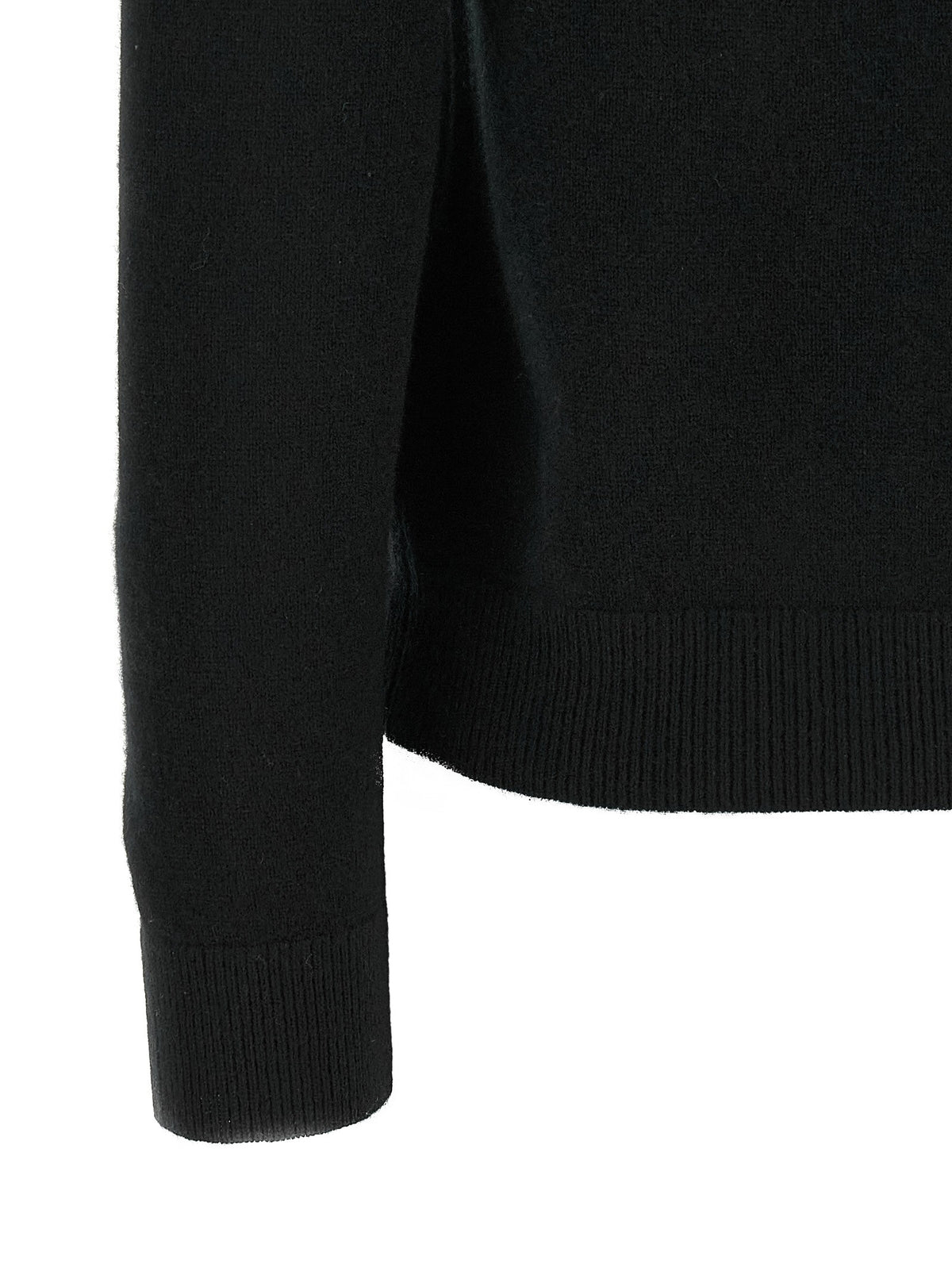 Vince Black Cashmere Crew Neck Sweater Black, view 4