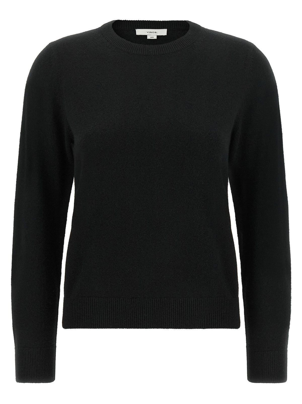 Vince Black Cashmere Crew Neck Sweater Black