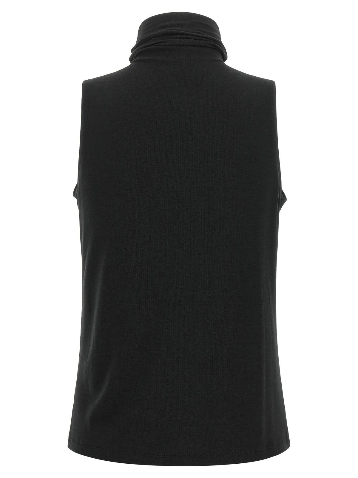 Vince Black Jersey Turtleneck Sweater Black, view 2