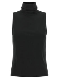 Vince Black Jersey Turtleneck Sweater Black
