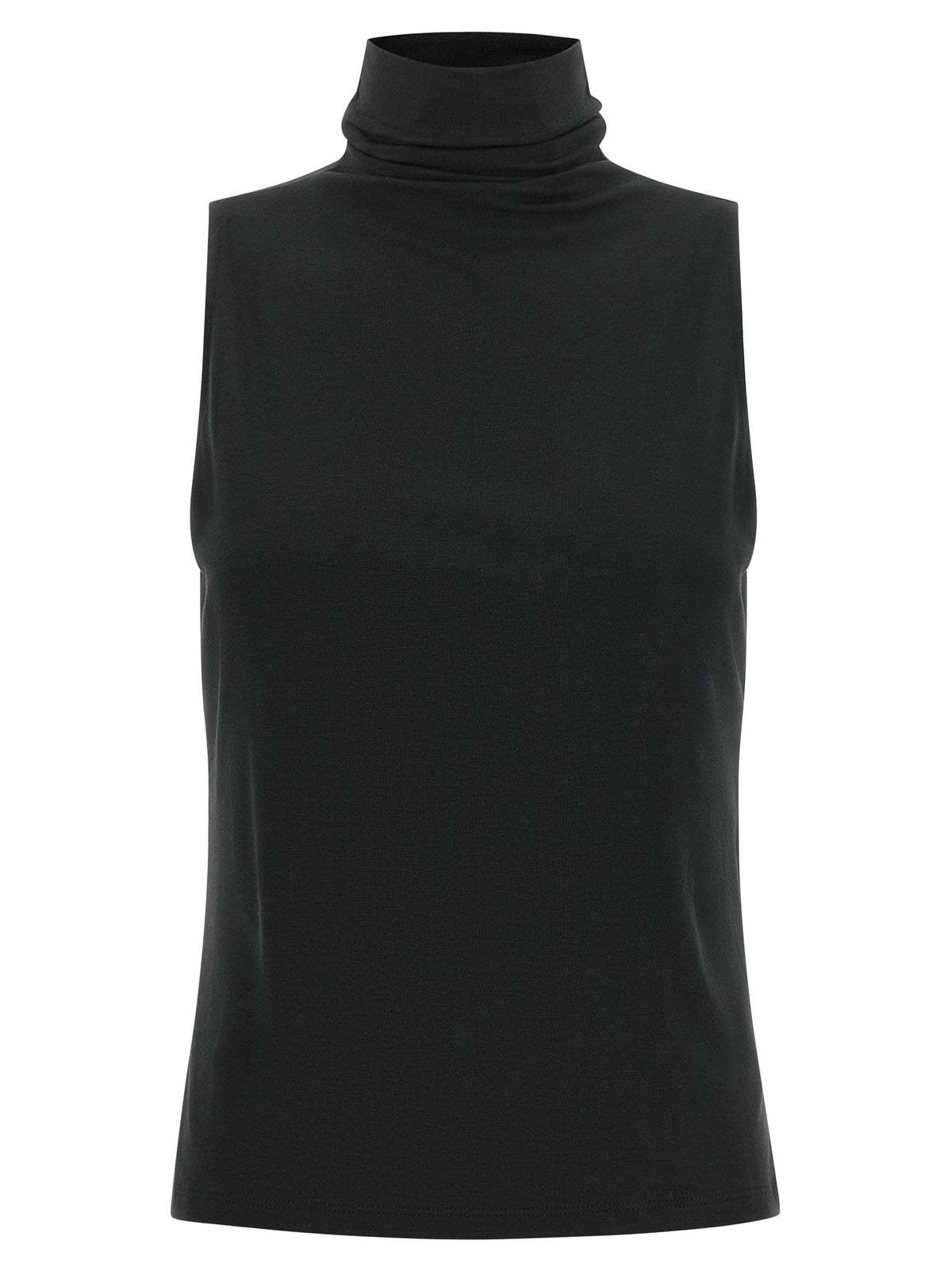 Vince Black Jersey Turtleneck Sweater Black