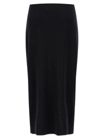Vince Black Waist Draped Skirt Black, view 2