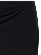 Vince Black Waist Draped Skirt Black, view 3