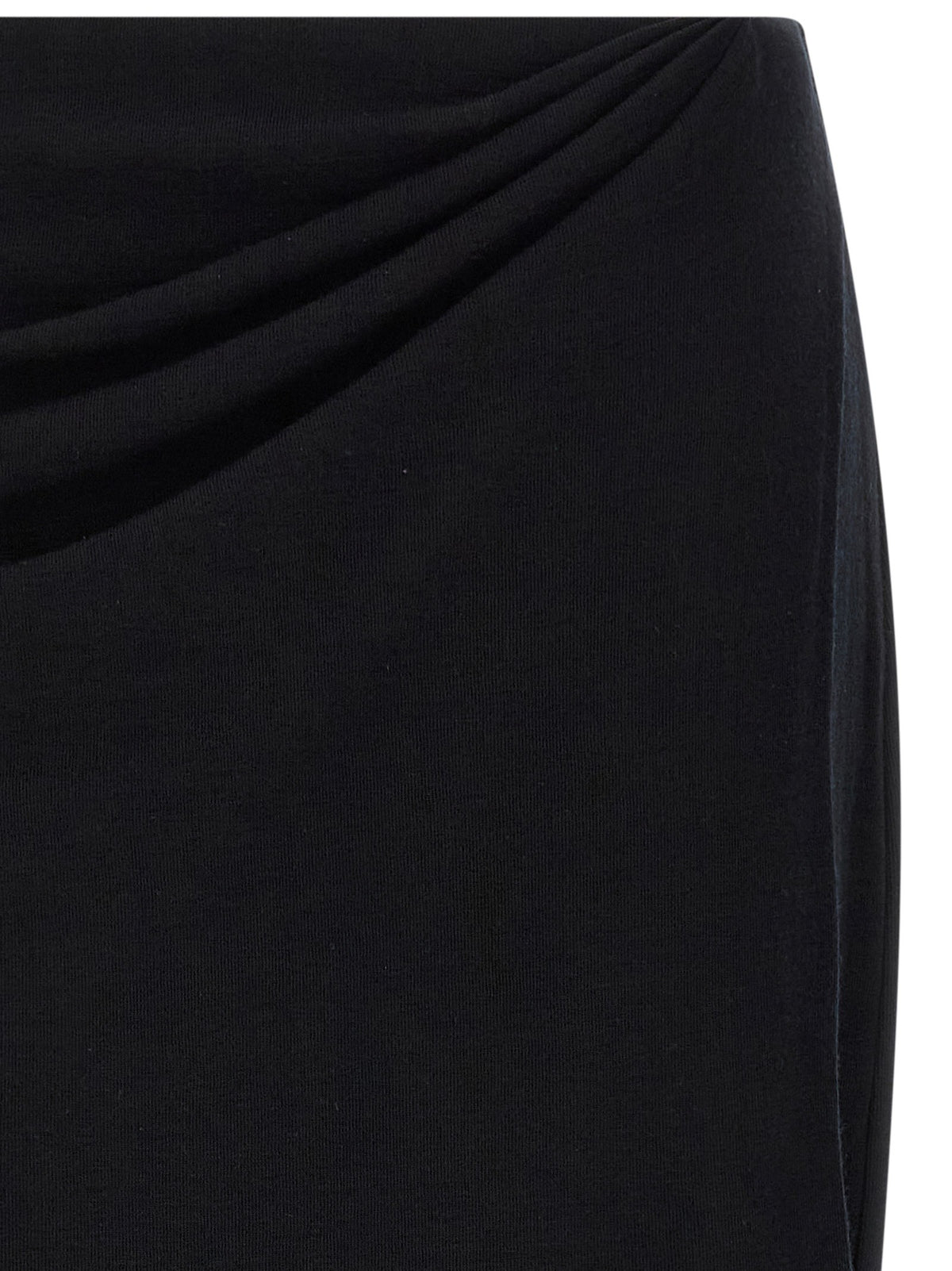 Vince Black Waist Draped Skirt Black, view 3