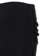 Vince Black Waist Draped Skirt Black, view 4
