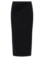 Vince Black Waist Draped Skirt Black