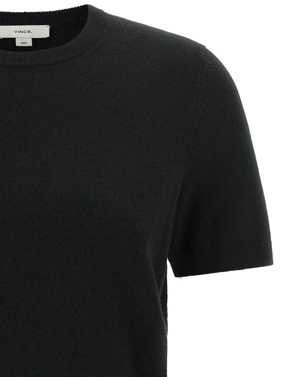 Vince Black Wool and Cashmere Sweater Black, view 3