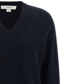 Vince Blue Cashmere Neck Sweater Blue, view 3