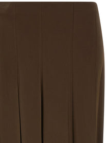 Vince Brown Bias Skirt Brown, view 3
