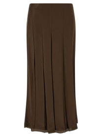 Vince Brown Bias Skirt Brown