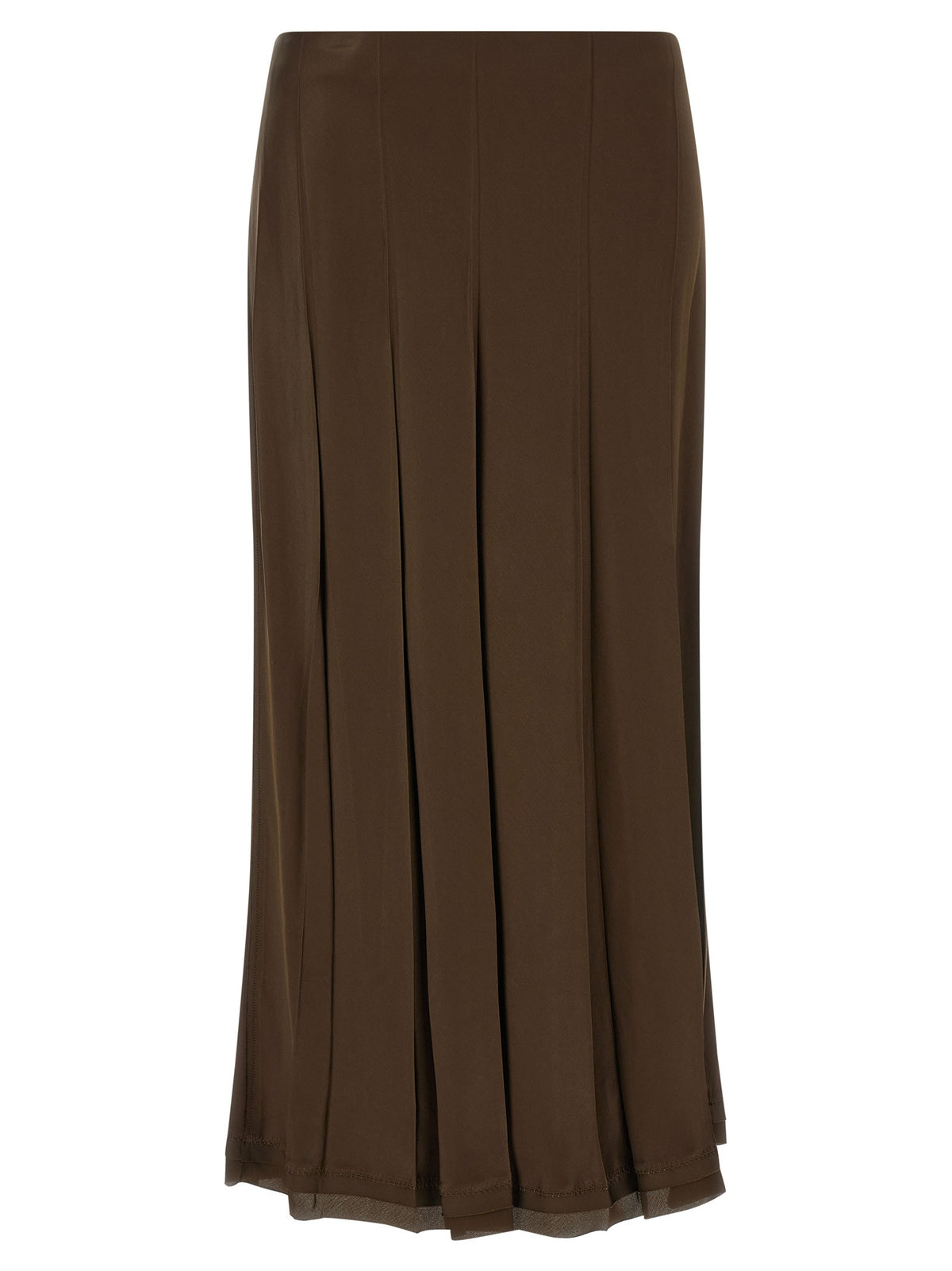 Vince Brown Bias Skirt Brown