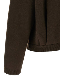 Vince Brown Flap Pockets Cardigan Brown, view 4