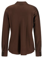 Vince Brown Silk Blouse Brown, view 2