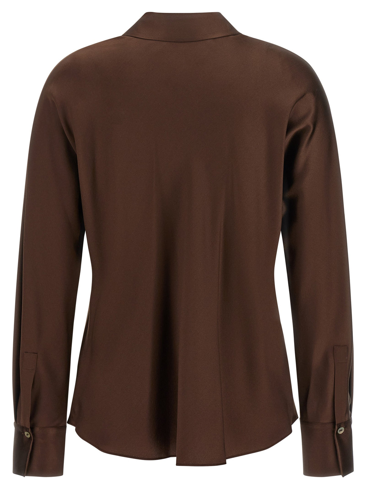 Vince Brown Silk Blouse Brown, view 2