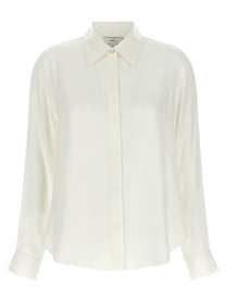 Vince Double White Collar Shirt White