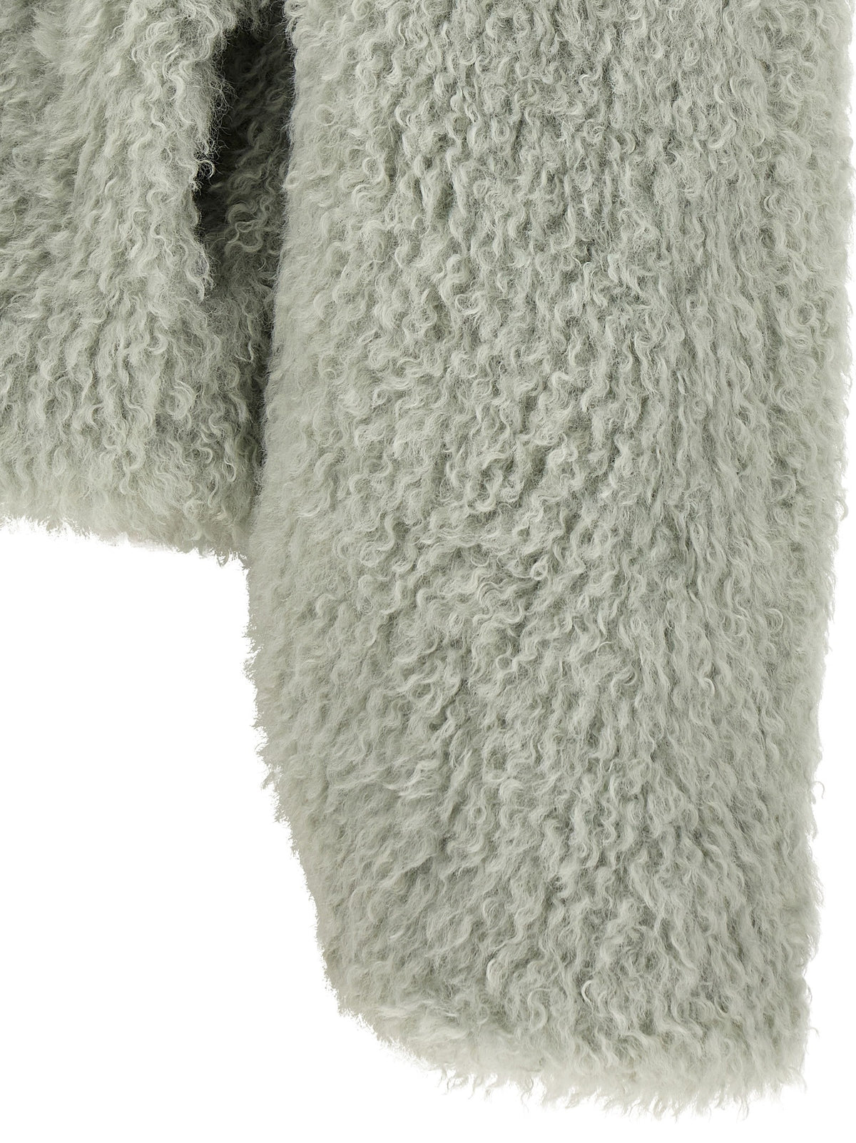 Vince Eco Fur Crop Jacket Green, view 4