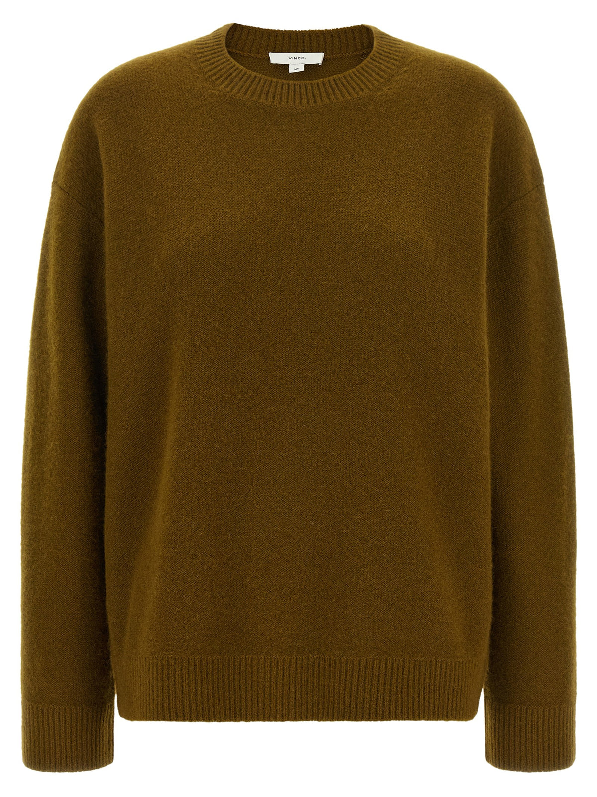 Vince Green Round Neck Cashmere Sweater Green