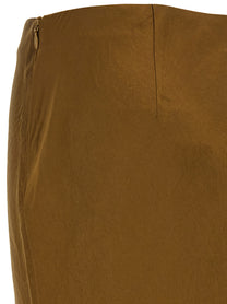 Vince Green Satin Pencil Skirt Green, view 4
