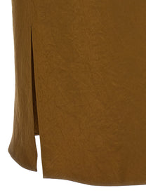 Vince Green Satin Pencil Skirt Green, view 5