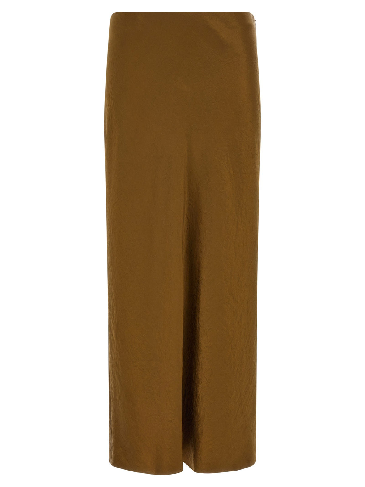 Vince Green Satin Pencil Skirt Green