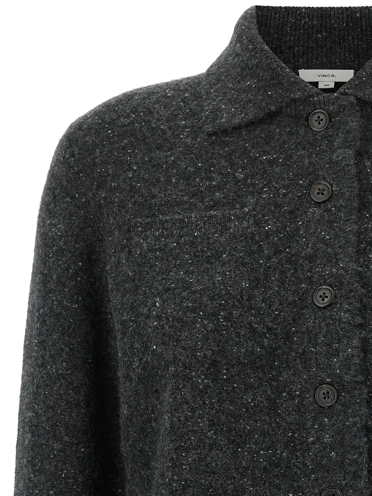 Vince Grey Donegal Finish Cardigan Grey, view 3