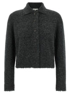 Vince Grey Donegal Finish Cardigan Grey