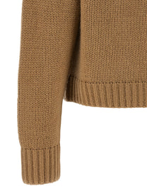 Vince Neck Cashmere Cardigan Beige, view 4