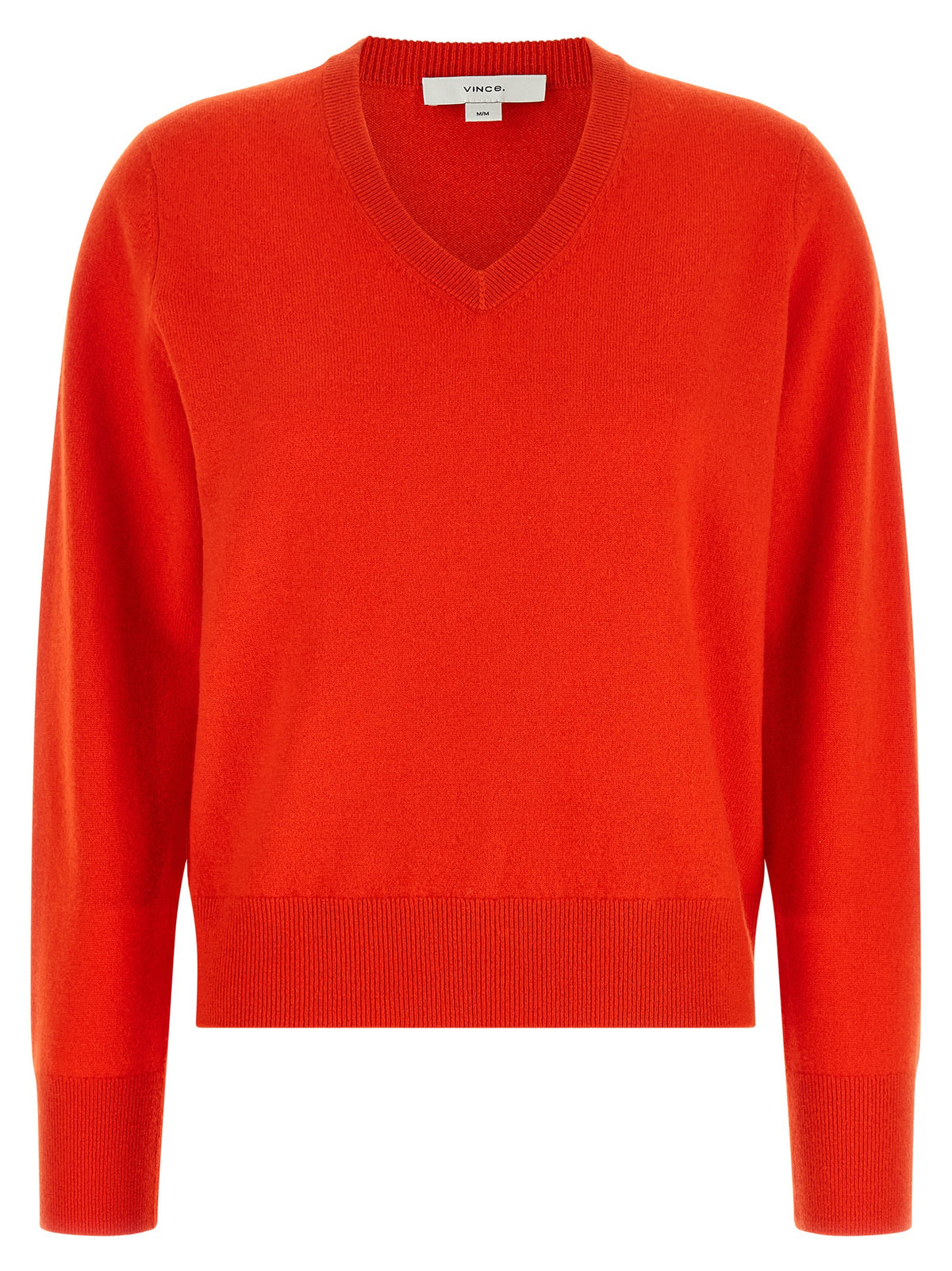 Vince Red Cashmere Neck Sweater Red