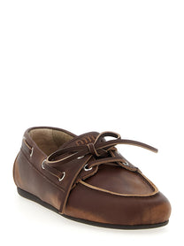 Miu Miu Vintage Boat Shoe Brown