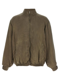 Ssstein Vintage Bomber Jacket Brown