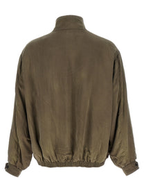 Ssstein Vintage Bomber Jacket Brown