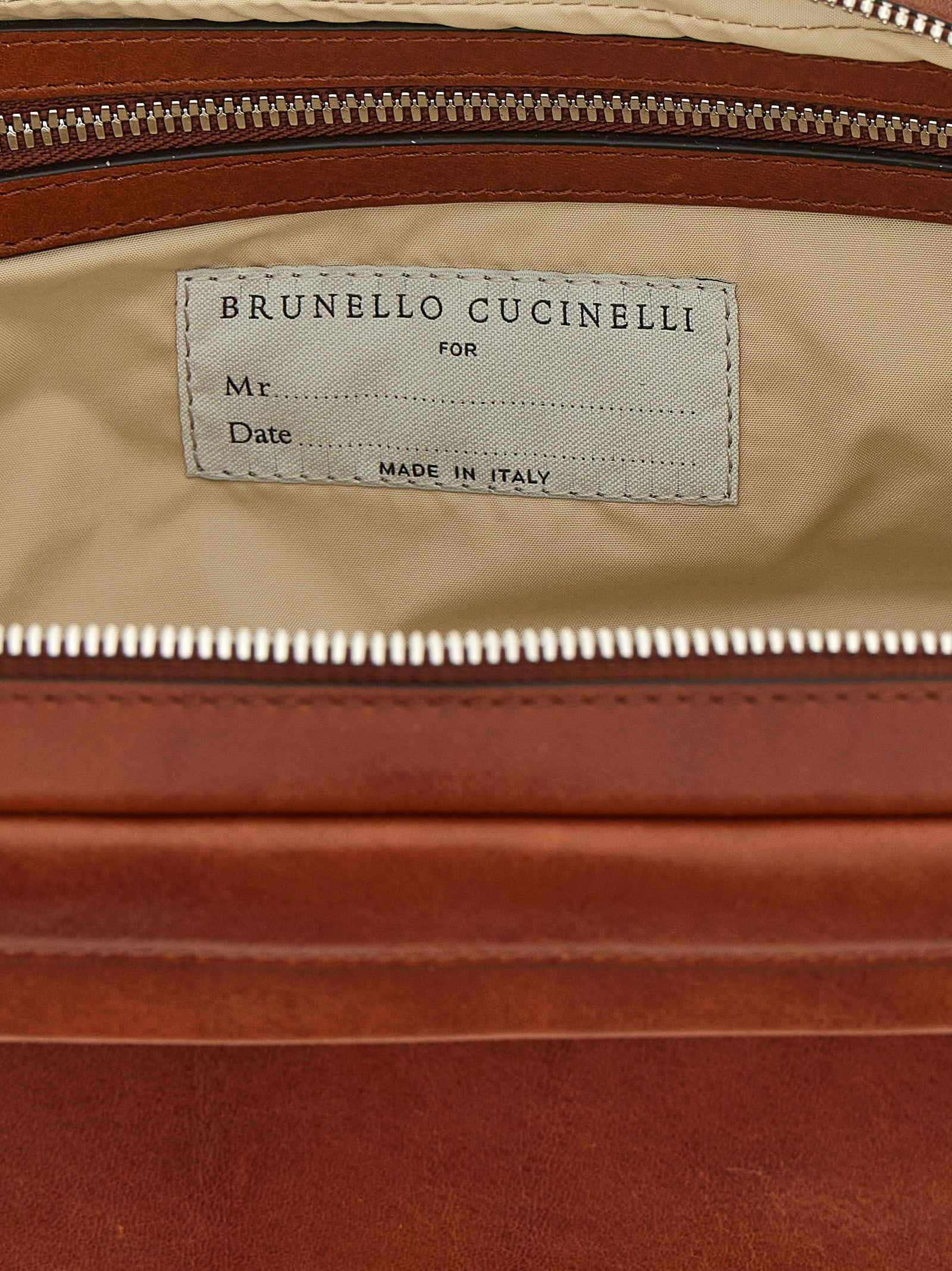 Brunello Cucinelli Vintage Leather Beauty Brown