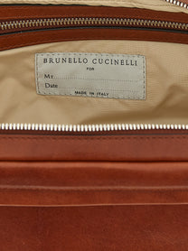 Brunello Cucinelli Vintage Leather Beauty Brown