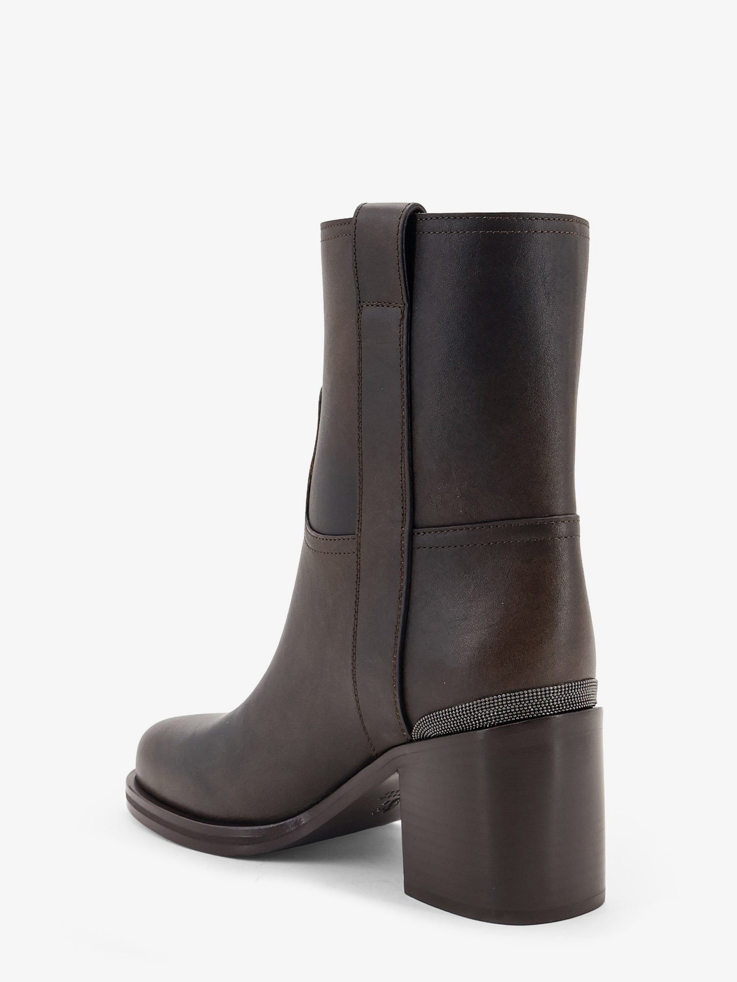 Brunello Cucinelli Women's Vintage Leather Boots Gold