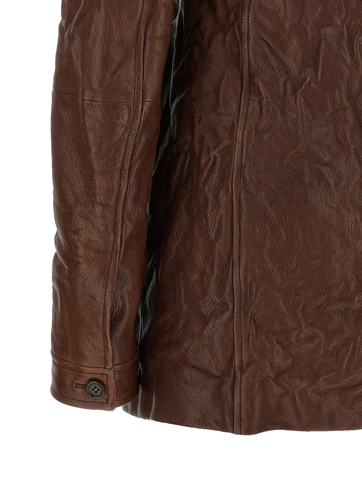 Miu Miu Vintage Leather Dress Brown