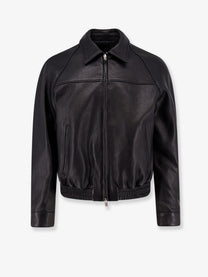 Tonywack Men's Vintage Leather Jacket Black