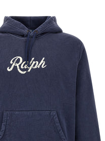 Polo Ralph Lauren Vintage Print Hoodie Blue