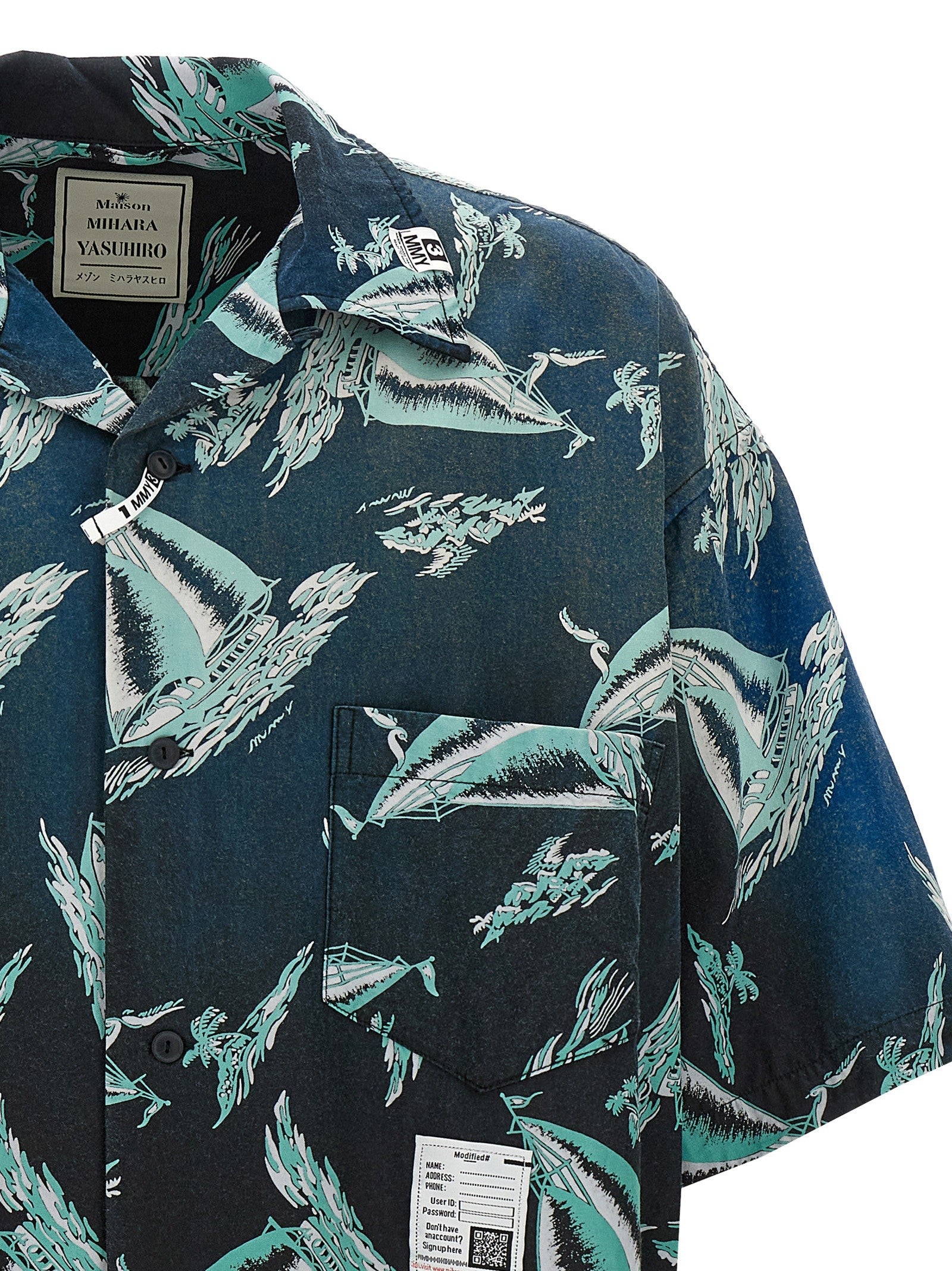 Maison Mihara Yasuhiro Vintage Shirt Blue