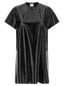 courrèges Vinyl Dress Black