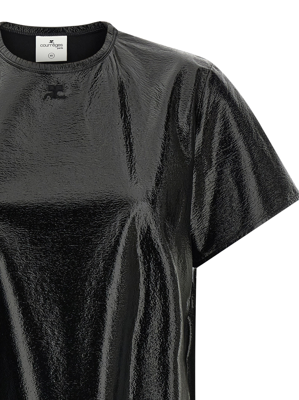 courrèges Vinyl Dress Black, view 3