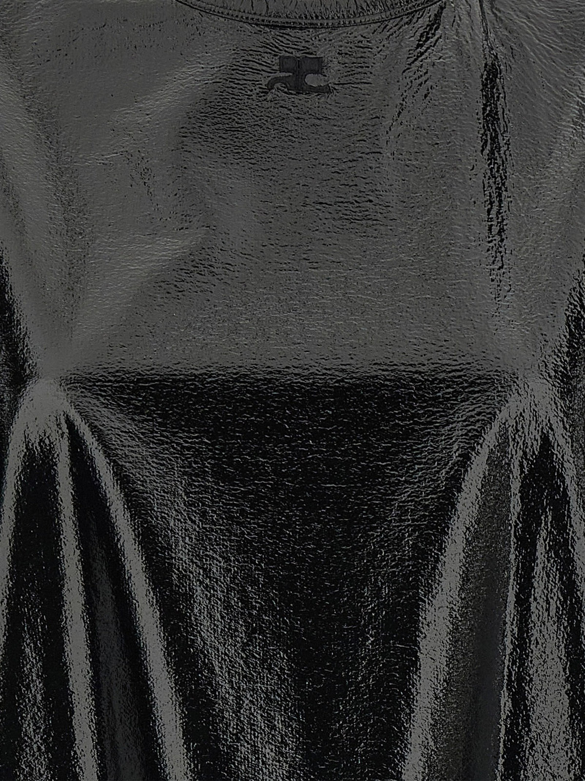 courrèges Vinyl Dress Black, view 4