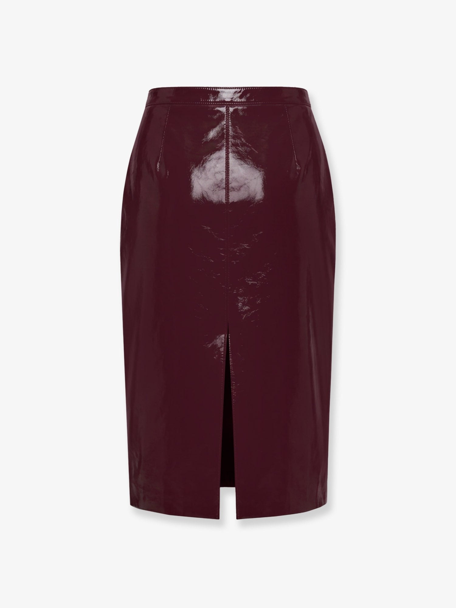 self-portrait Women's Vinyl Midi Skirt Purple