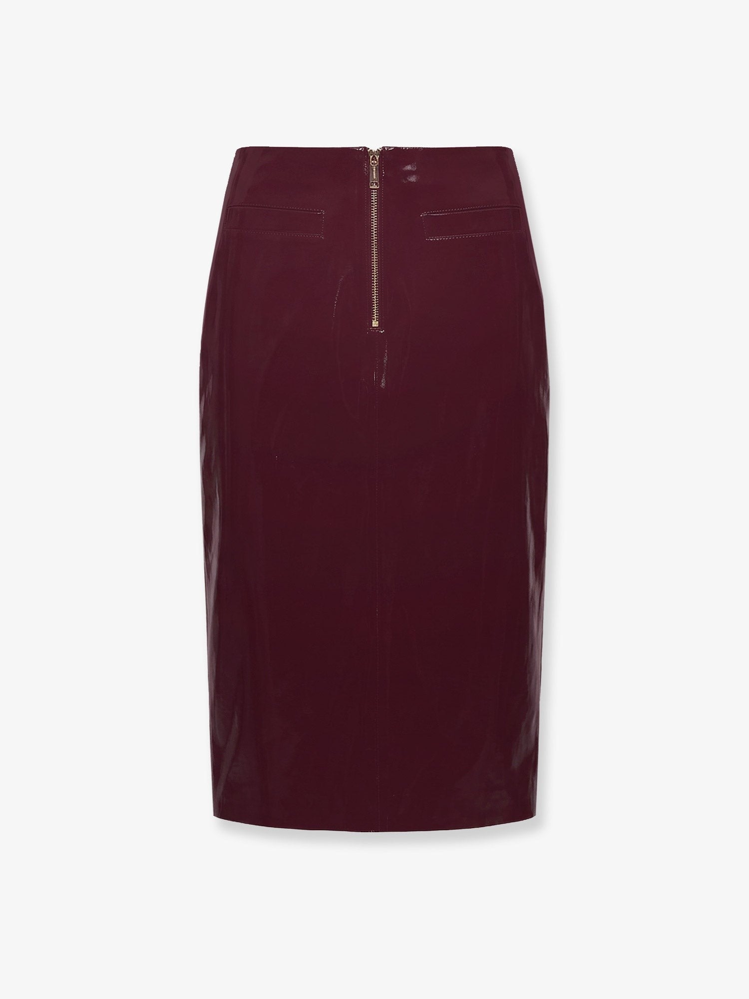 self-portrait Women's Vinyl Midi Skirt Purple